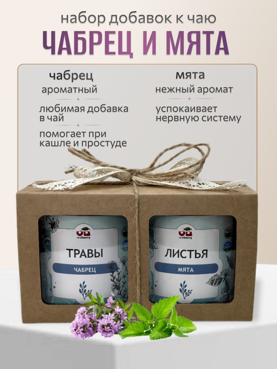 Подарочный набор. Чабрец и мята