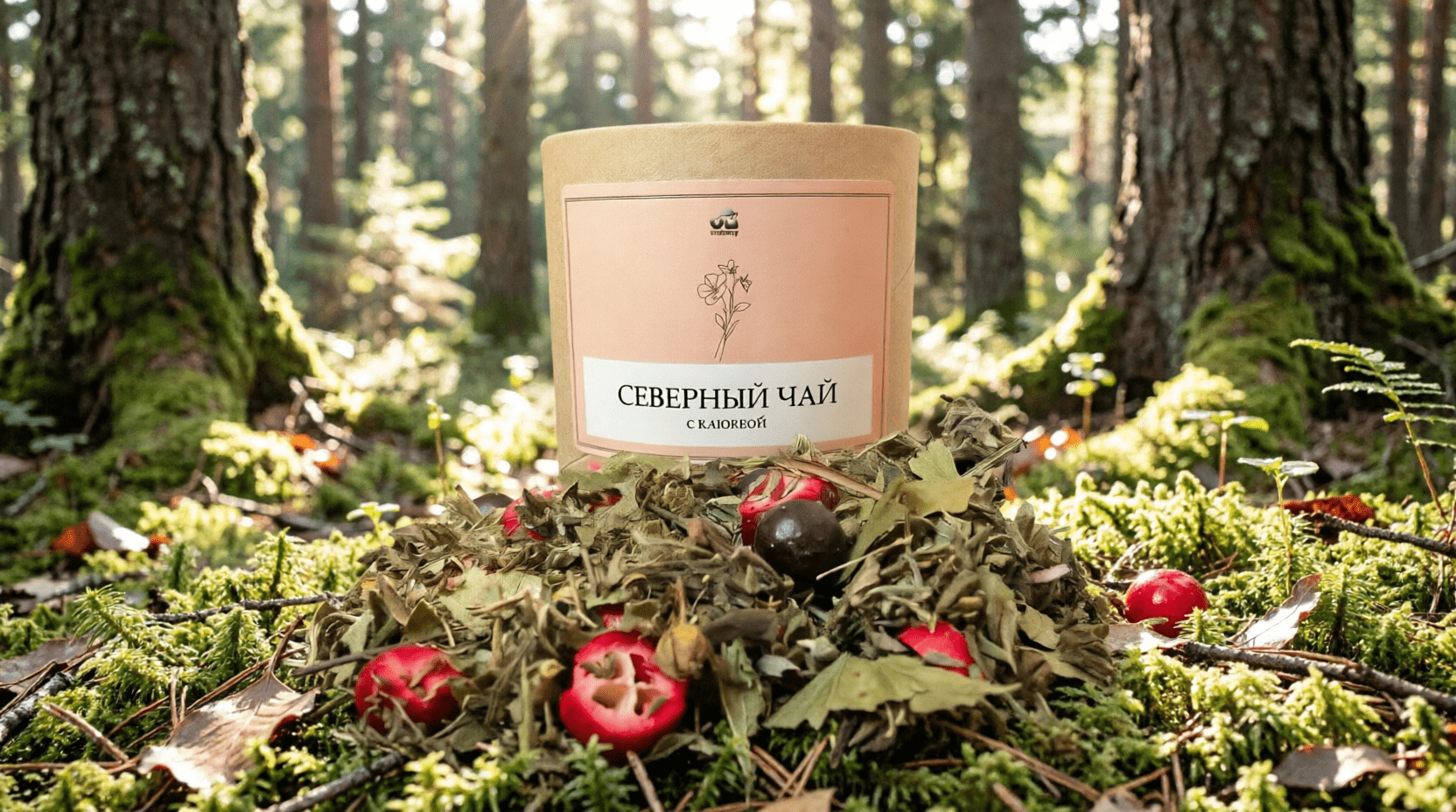 Чай Северный с клюквой