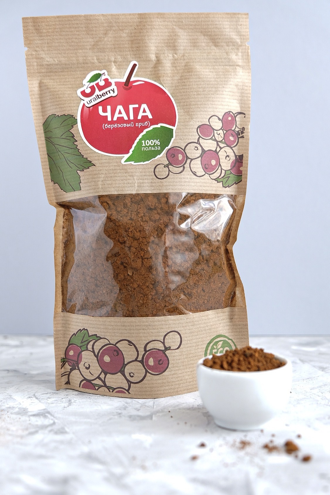 Чага, берёзовый гриб, 130 гр.