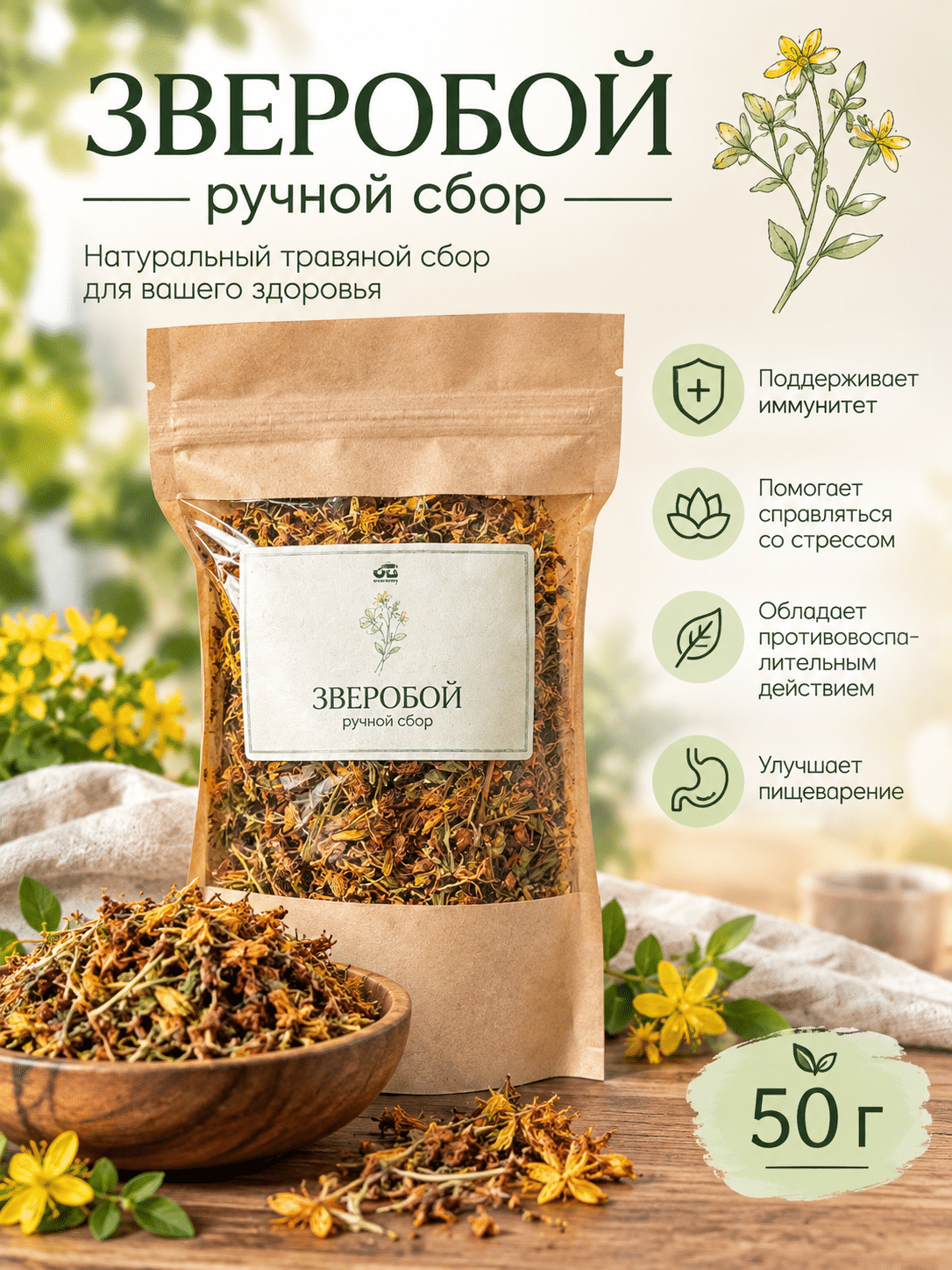 Зверобой для чая